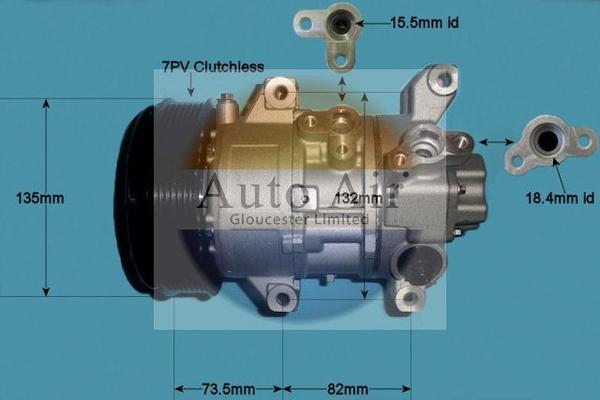 Auto Air Gloucester 14-4326P - Compressore, Climatizzatore autozon.pro