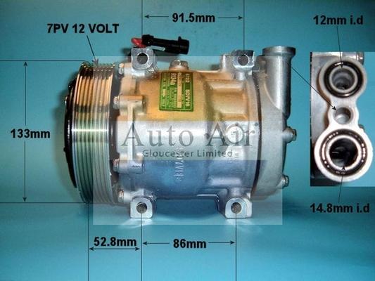 Auto Air Gloucester 14-5862 - Compressore, Climatizzatore autozon.pro