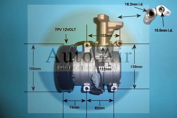 Auto Air Gloucester 14-5344R - Compressore, Climatizzatore autozon.pro