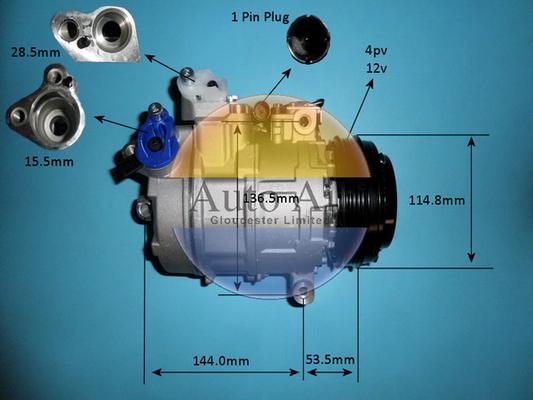 Auto Air Gloucester 14-6468P - Compressore, Climatizzatore autozon.pro