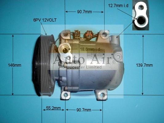 Auto Air Gloucester 14-6069 - Compressore, Climatizzatore autozon.pro