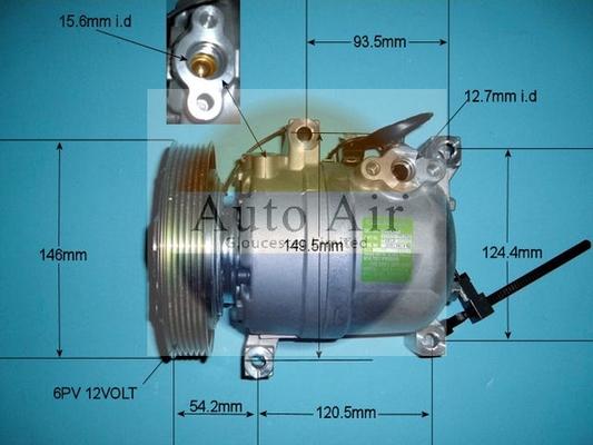 Auto Air Gloucester 14-6072 - Compressore, Climatizzatore autozon.pro