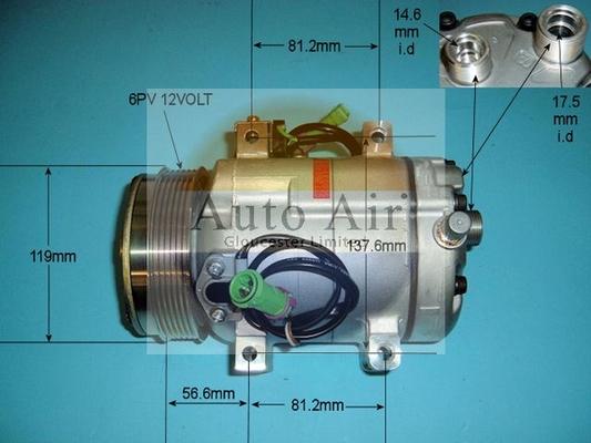 Auto Air Gloucester 14-6249 - Compressore, Climatizzatore autozon.pro