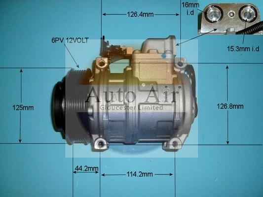 Auto Air Gloucester 14-6254 - Compressore, Climatizzatore autozon.pro