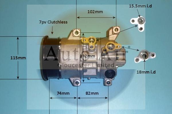 Auto Air Gloucester 14-6208P - Compressore, Climatizzatore autozon.pro