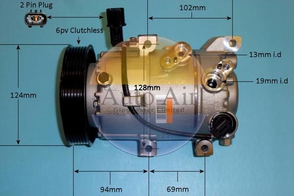 Auto Air Gloucester 14-0415 - Compressore, Climatizzatore autozon.pro