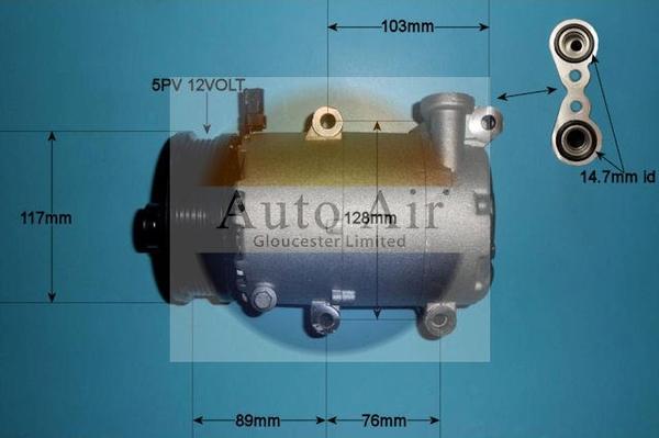 Auto Air Gloucester 14-0099P - Compressore, Climatizzatore autozon.pro