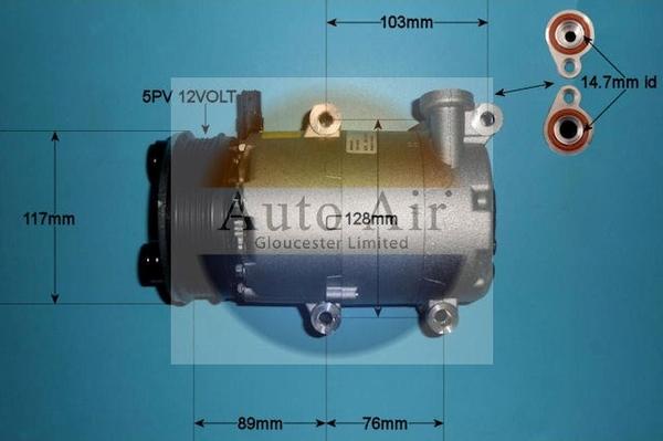 Auto Air Gloucester 14-0099 - Compressore, Climatizzatore autozon.pro