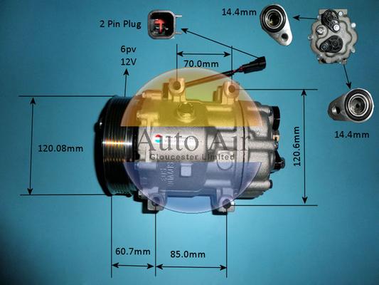 Auto Air Gloucester 14-0094p - Compressore, Climatizzatore autozon.pro