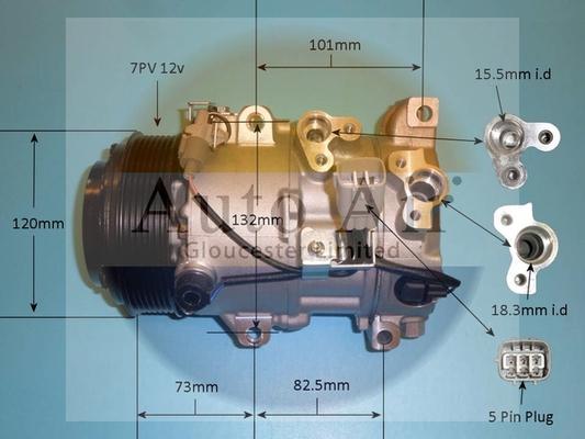 Auto Air Gloucester 14-0096P - Compressore, Climatizzatore autozon.pro