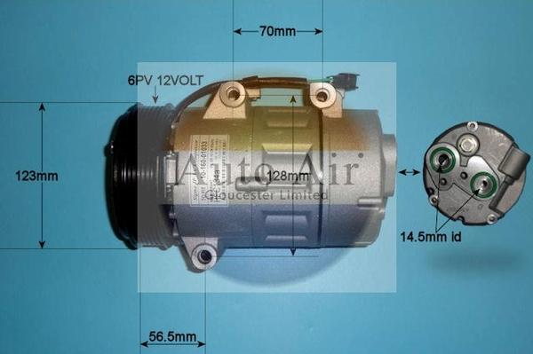 Auto Air Gloucester 14-0097P - Compressore, Climatizzatore autozon.pro