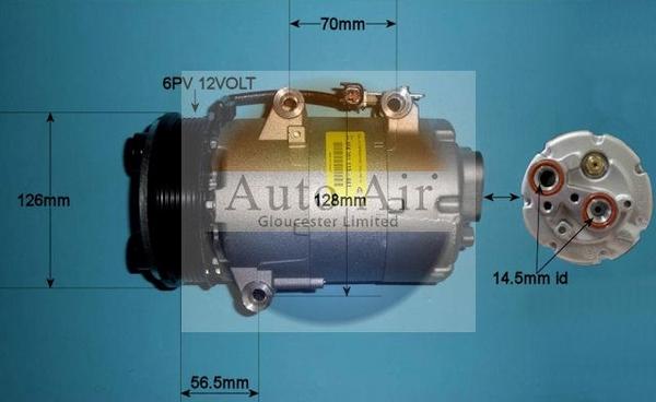 Auto Air Gloucester 14-0097 - Compressore, Climatizzatore autozon.pro