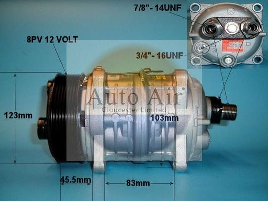 Auto Air Gloucester 14-0064A - Compressore, Climatizzatore autozon.pro