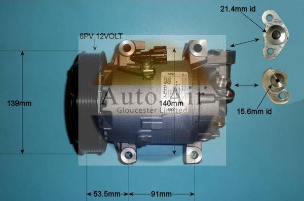 Auto Air Gloucester 14-0002 - Compressore, Climatizzatore autozon.pro