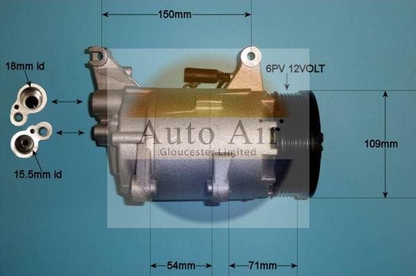 Auto Air Gloucester 14-0007P - Compressore, Climatizzatore autozon.pro