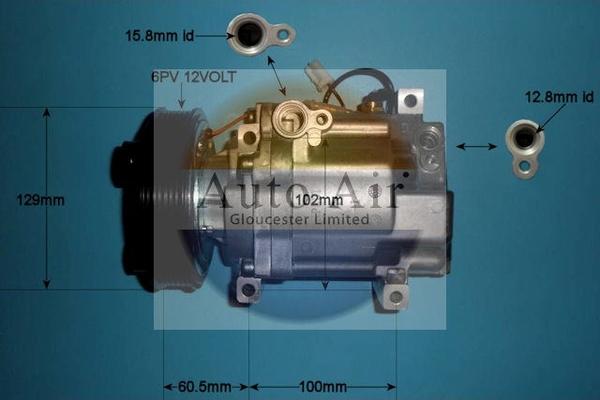 Auto Air Gloucester 14-0080 - Compressore, Climatizzatore autozon.pro