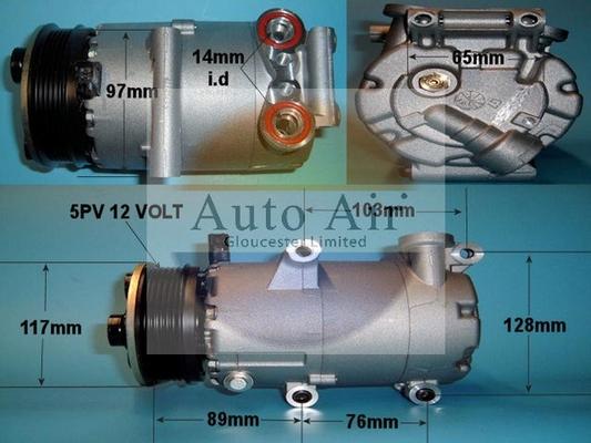 Auto Air Gloucester 14-0082 - Compressore, Climatizzatore autozon.pro