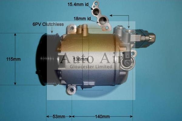 Auto Air Gloucester 14-0036P - Compressore, Climatizzatore autozon.pro