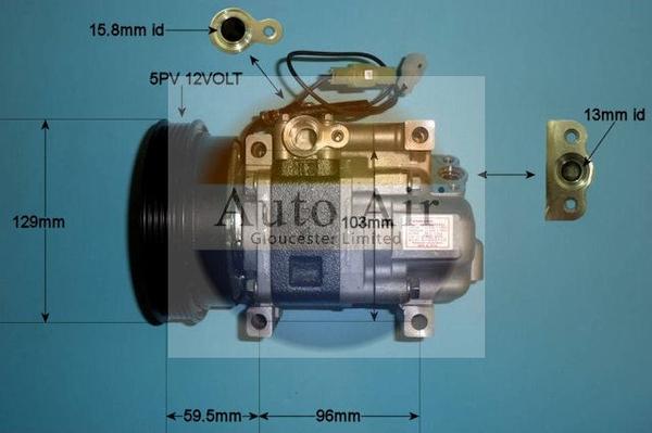 Auto Air Gloucester 14-0030 - Compressore, Climatizzatore autozon.pro