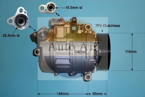 Auto Air Gloucester 14-0038R - Compressore, Climatizzatore autozon.pro