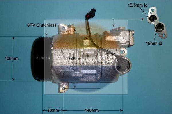 Auto Air Gloucester 14-0029P - Compressore, Climatizzatore autozon.pro