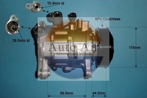 Auto Air Gloucester 14-0191 - Compressore, Climatizzatore autozon.pro