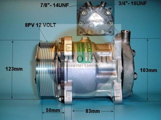 Auto Air Gloucester 14-0103B - Compressore, Climatizzatore autozon.pro