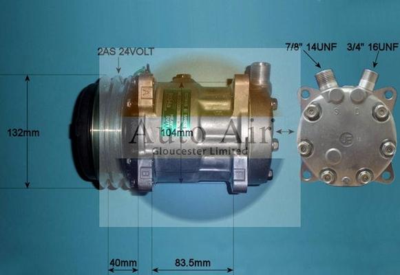 Auto Air Gloucester 14-0118 - Compressore, Climatizzatore autozon.pro