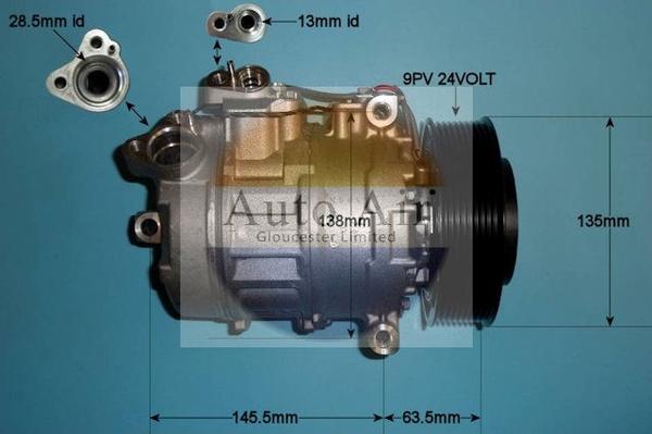 Auto Air Gloucester 14-0188 - Compressore, Climatizzatore autozon.pro