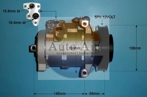 Auto Air Gloucester 14-0183P - Compressore, Climatizzatore autozon.pro