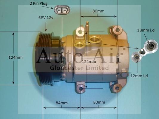 Auto Air Gloucester 14-0187P - Compressore, Climatizzatore autozon.pro