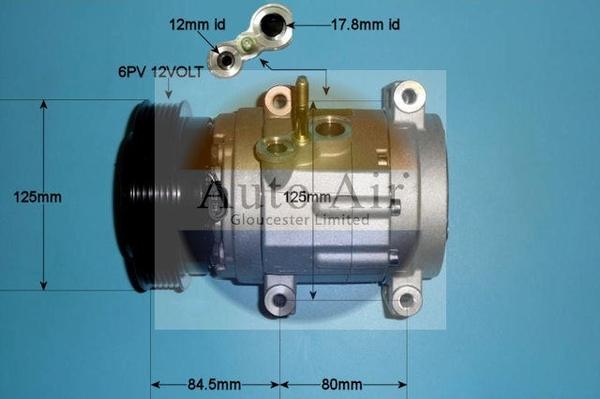 Auto Air Gloucester 14-0187 - Compressore, Climatizzatore autozon.pro