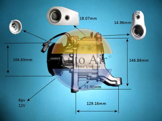 Auto Air Gloucester 14-0134 - Compressore, Climatizzatore autozon.pro