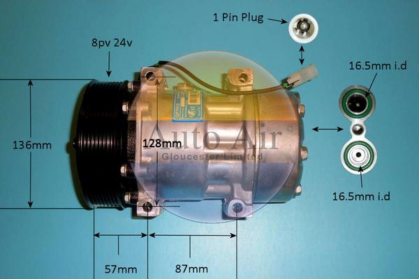 Auto Air Gloucester 14-0132P - Compressore, Climatizzatore autozon.pro