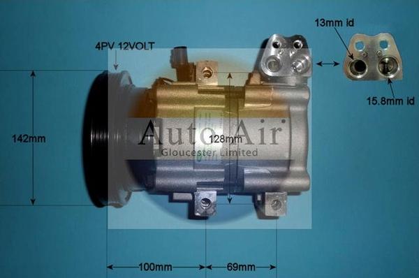 Auto Air Gloucester 14-0170 - Compressore, Climatizzatore autozon.pro