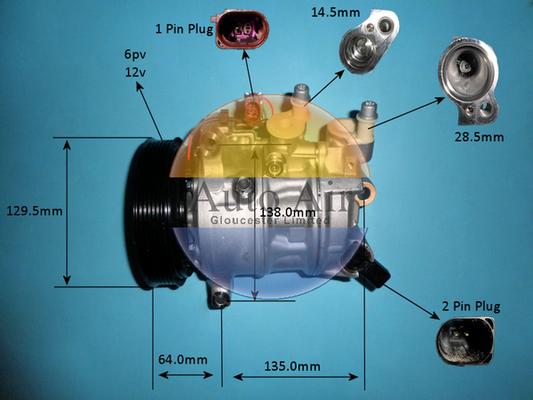 Auto Air Gloucester 14-0847 - Compressore, Climatizzatore autozon.pro