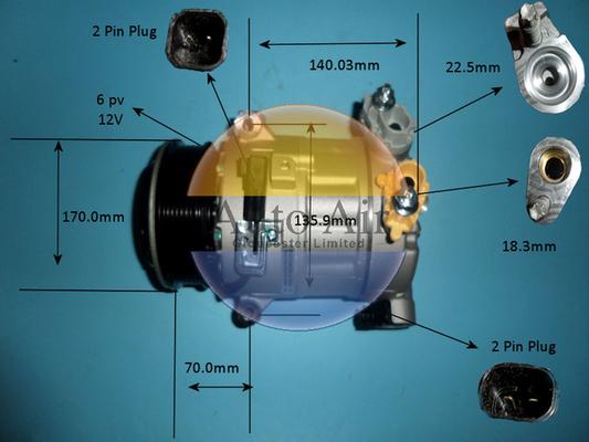 Auto Air Gloucester 14-0800P - Compressore, Climatizzatore autozon.pro