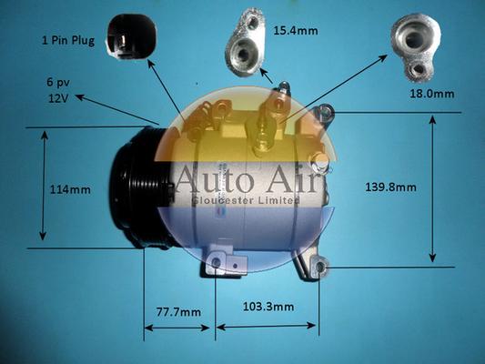 Auto Air Gloucester 14-0801P - Compressore, Climatizzatore autozon.pro