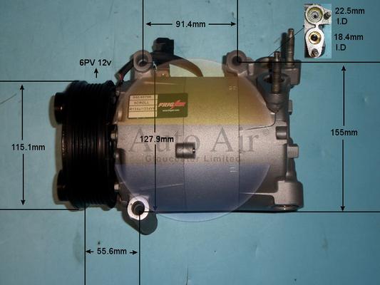 Auto Air Gloucester 14-0837P - Compressore, Climatizzatore autozon.pro