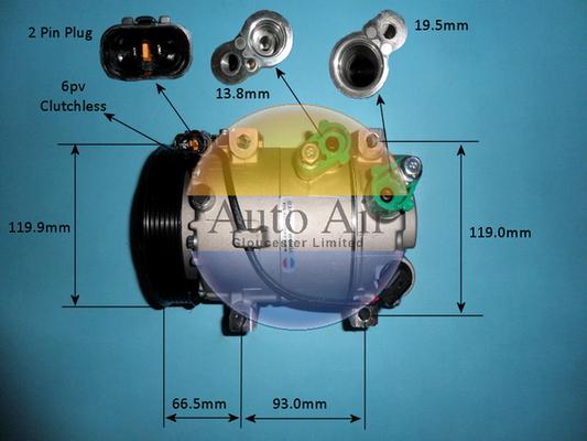 Auto Air Gloucester 14-0823P - Compressore, Climatizzatore autozon.pro