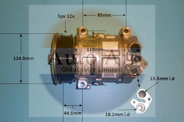 Auto Air Gloucester 14-0344 - Compressore, Climatizzatore autozon.pro