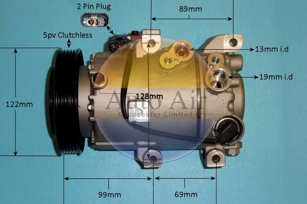 Auto Air Gloucester 14-0354P - Compressore, Climatizzatore autozon.pro