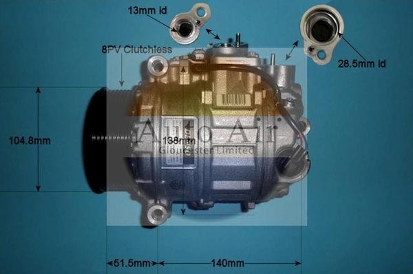 Auto Air Gloucester 14-0306 - Compressore, Climatizzatore autozon.pro