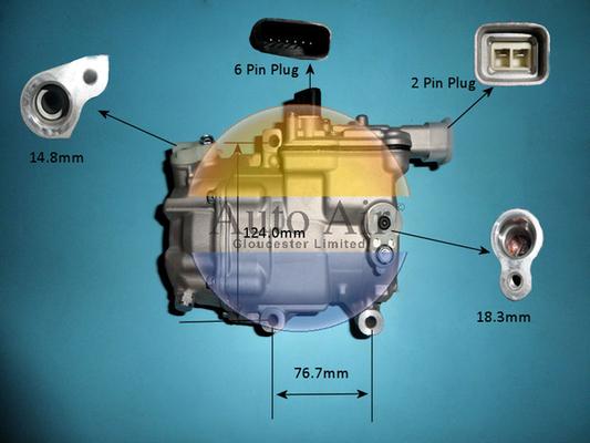 Auto Air Gloucester 14-0301P - Compressore, Climatizzatore autozon.pro