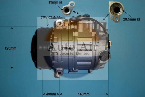 Auto Air Gloucester 14-0308P - Compressore, Climatizzatore autozon.pro