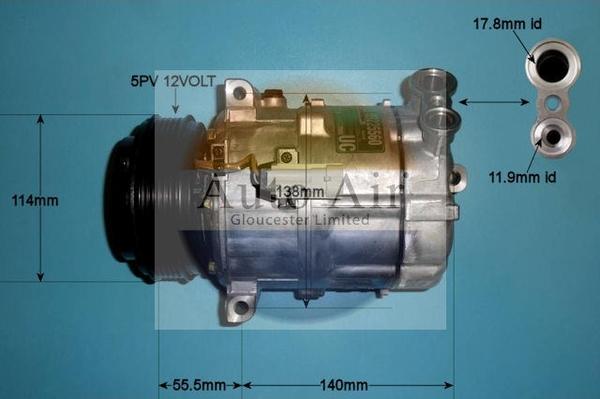 Auto Air Gloucester 14-0334 - Compressore, Climatizzatore autozon.pro