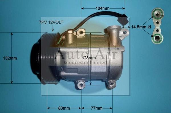 Auto Air Gloucester 14-0321P - Compressore, Climatizzatore autozon.pro