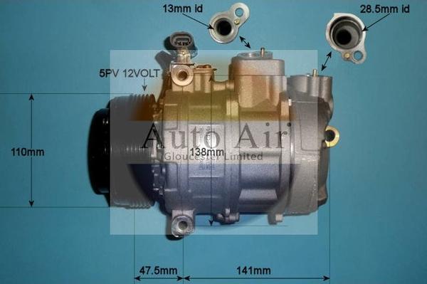 Auto Air Gloucester 14-0328P - Compressore, Climatizzatore autozon.pro