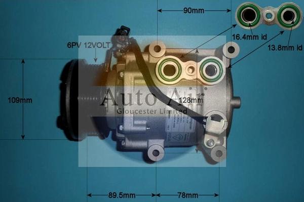 Auto Air Gloucester 14-0322P - Compressore, Climatizzatore autozon.pro