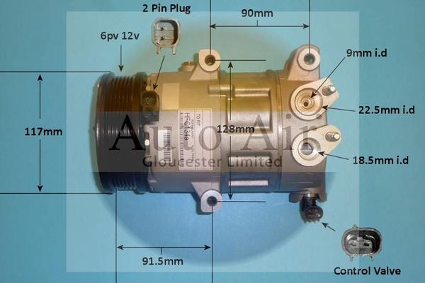 Auto Air Gloucester 14-0294P - Compressore, Climatizzatore autozon.pro